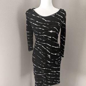 Nicole Miller Small Black w/ White details bodycon